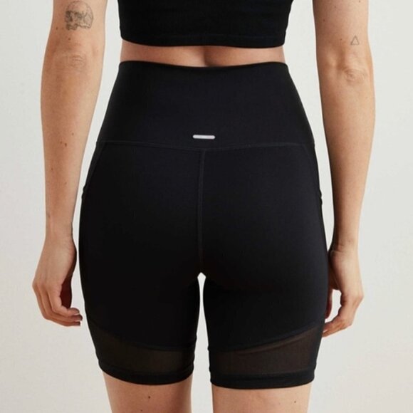 AERIE | Hi-Rise Mesh Bike Shorts w/ Pockets | Sz. S - Picture 2 of 6